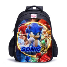 (Grande (32*17*42), 1) Sonic studente schoolbag grande capacità bambini zaino borsa da viaggio all'aperto