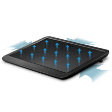 14 pollici Laptop Cooler Laptop Cooling Pad 24 mm Slim Notebook Stand LED High Speed Silent Fan Nero Slim Base USB Cooling Fan