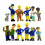 12pcs Pompiere Sam & Crew Pompieri Figurine d'azione Giocattolo da gioco 1
