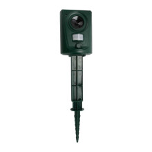 UK Ultrasuoni gatto cane volpe parassiti batteria Repeller Scarer Deterrente