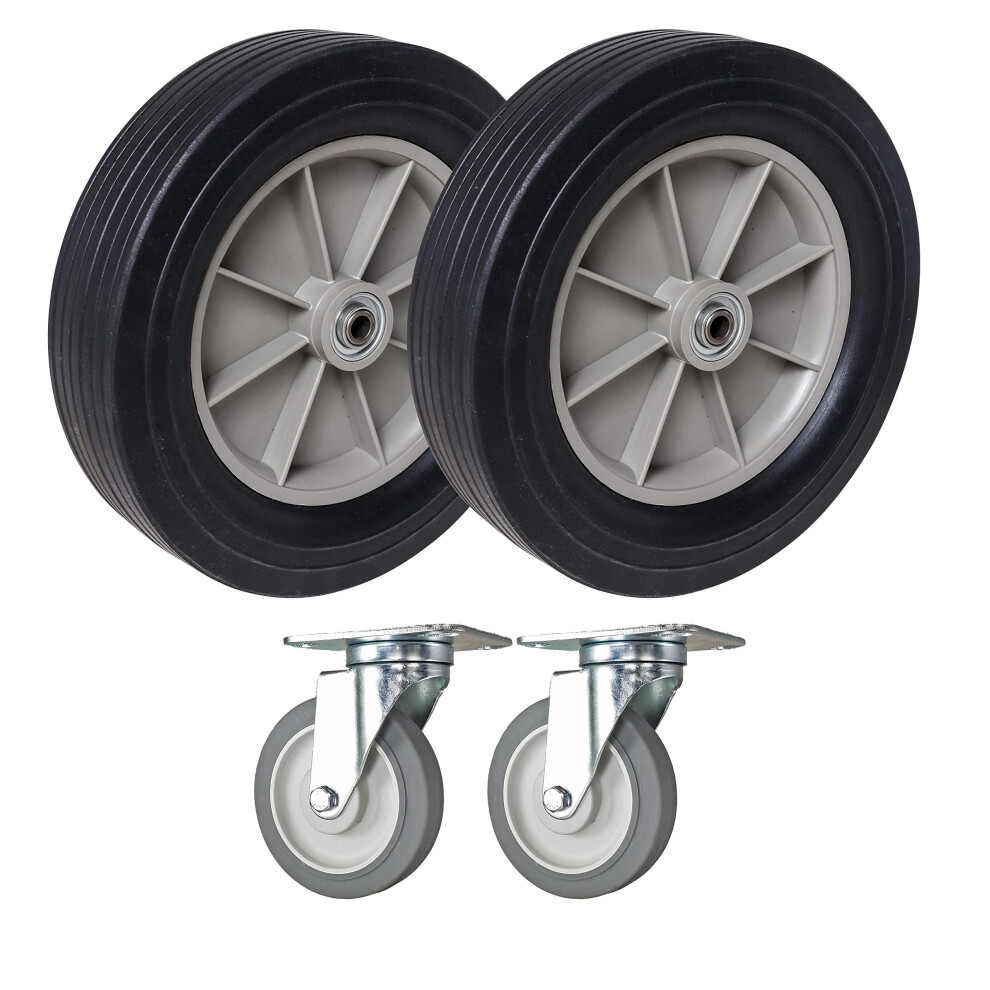 Ses Merk 12"""" Wielen En 5"""" Caster Vervangingen | Compatibel Met Ru-image