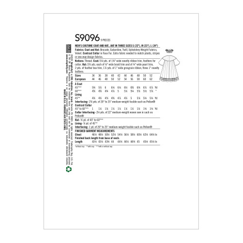 SIMPLICITY CREATIVE CORP Simplicity Pattern 34-36-38-4, 34-36-38-40-42 1