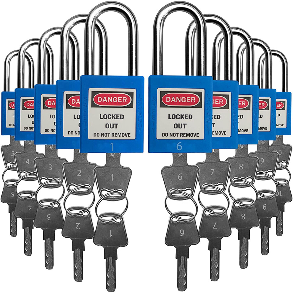 Safby Lockout Tagout Locks Safety Padlock Keyed Differently Loto Saf 769891310451