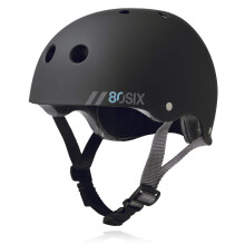 80Six Dual Certified Kids Bike Scooter and Skateboard Helmet Black