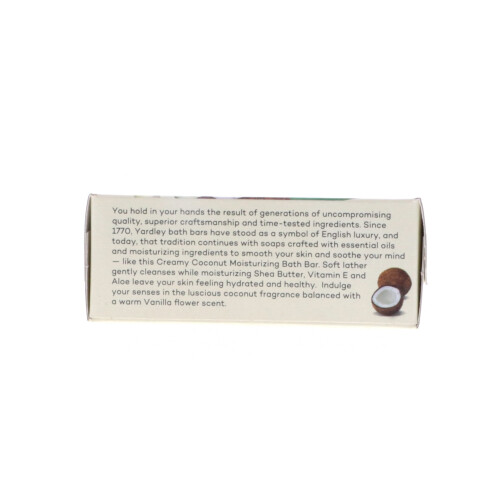Yardley Yardley Κρεμώδης Σαπουνάκι Καρύδας, 4.25 oz Συσκευασία 8 2