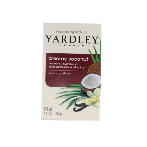 Yardley Yardley Κρεμώδης Σαπουνάκι Καρύδας, 4.25 oz Συσκευασία 8 1