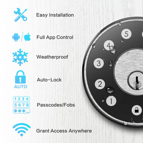 Sifely Smart Lock  Smart Lock Front Door  Keyless Entry Door Lock  Sma 2