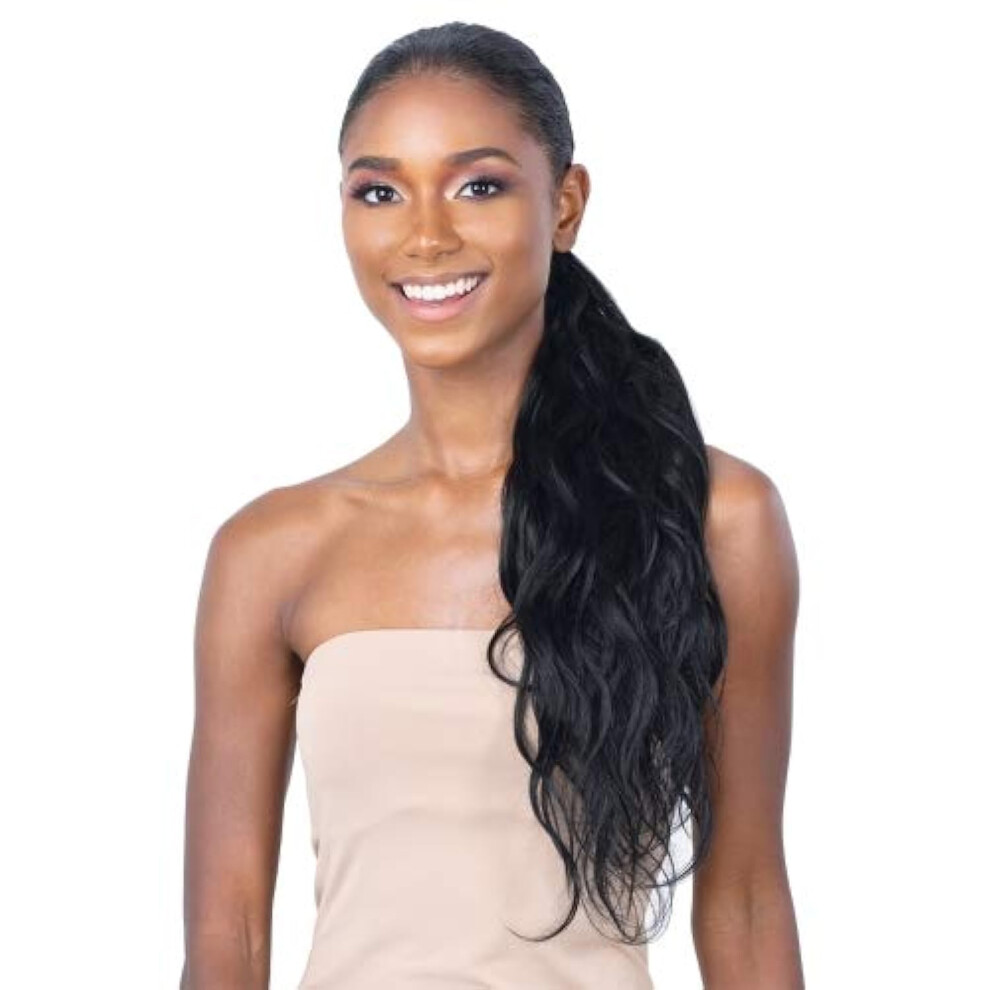 Organique Mastermix Shake N Go Organique Pony Pro Synthetic Ponytail - Body Wave 24"" (1B