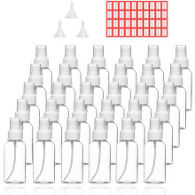 Sprhflaschen, 30 Stck, 30 ml, 1 Unze, klar, leer, feiner Nebel, aus Kunststoff, Mini-Reiseflaschen-Set, kleine nachfllbare Flssigkeitsbehlter