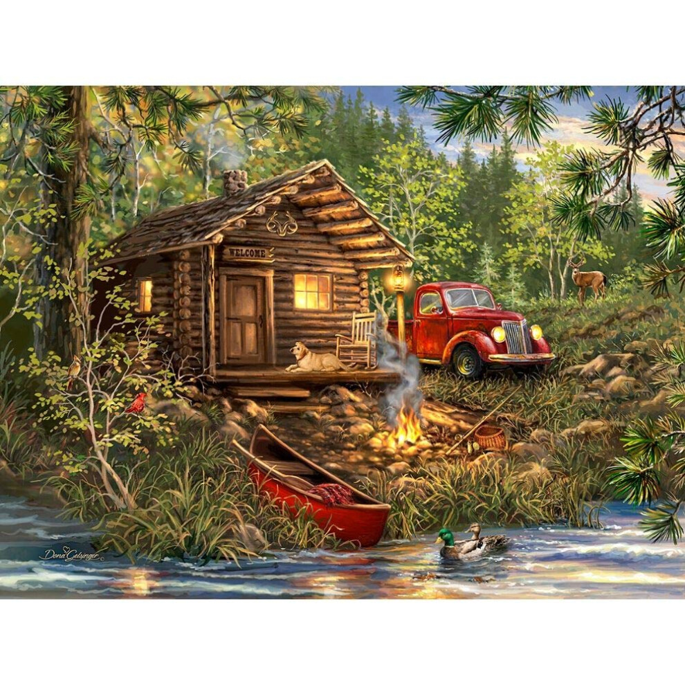 Photos - Jigsaw Puzzle / Mosaic Springbok 's 500 Piece Jigsaw Puzzle Cozy Cabin Life - Made in USA