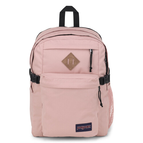 Jansport Jansport Main Campus Mackpack - Bacha de viagem ou trabalho com manga de laptop de 15 polegadas e bolsos duplos de garrafas de    gua enevoada rosa