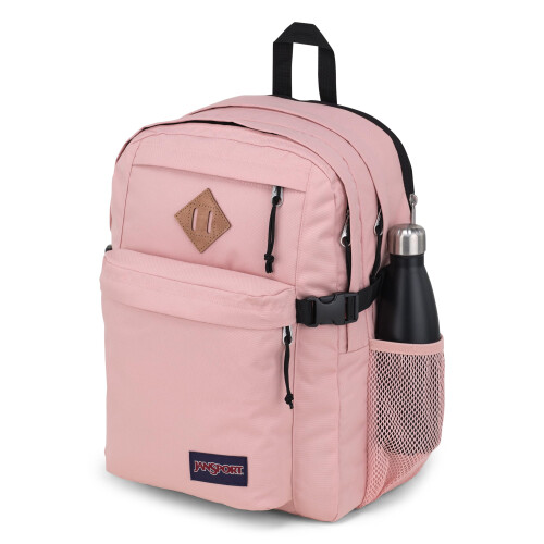 Jansport Jansport Main Campus Mackpack - Bacha de viagem ou trabalho com manga de laptop de 15 polegadas e bolsos duplos de garrafas de    gua enevoada rosa 2