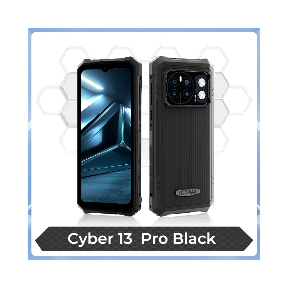 (Black) Hotwav Cyber 13 Pro Rugged Smartphone 12Gb+256Gb Black 735179548434