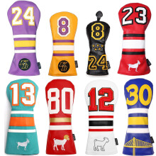 SHABIER Golf Sports Style Golf Wood Club Headcover Pokrywa sterownika dla sterownika Taylormade M5 M6 (biała osłona sterownika 12)