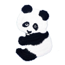 Graafinen p ly s p panda kirjailtu silitysrauta-merkki rakkaus makea s p mustavalkoinen villiel in reppu retkeily luonto