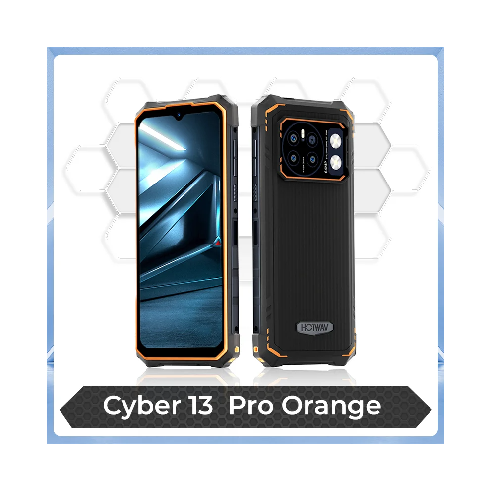 (Orange) Hotwav Cyber 13 Pro Rugged Smartphone 12Gb+256Gb Orange 735179548441