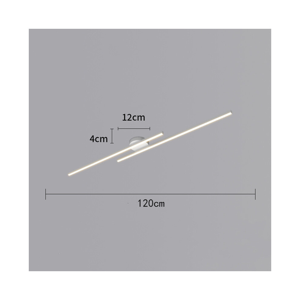 (L120cm White, cold led 6000k) Long Aluminium LED Ceiling Light Modern Creative Design Ceiling Lamp Indoor Lighting Fixture-image-OPC-PG96Z75-NEW
