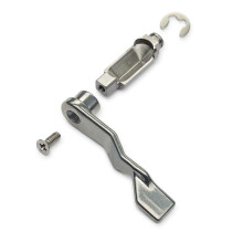 Ala de gatilho do polegar da porta da calha - Para portas de entrada de ao inoxidvel com dobradias inferiores e laterais e para lavanderia. P