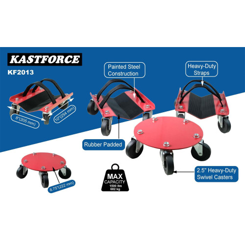 KASTFORCE Βαρέων Καθήκοντος V-Slide με 2.5” PVC Στρόφιγγες και Ράβδους Προστασίας Σκι 1500 Lbs 1