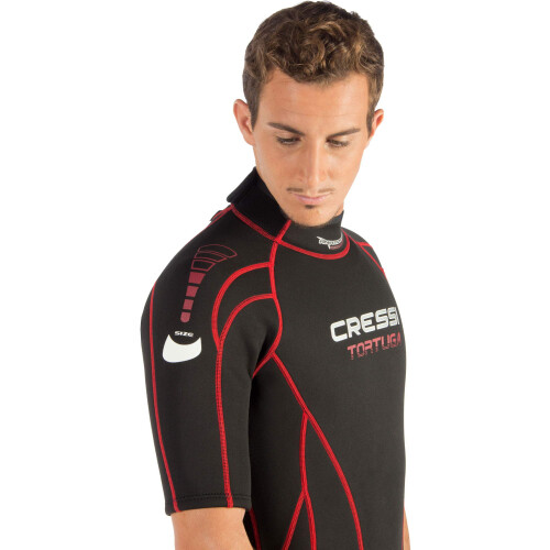 Cressi Cressi Tortuga 2.5mm Νεοπρέν Μάσκα, Μαύρο/Κόκκινο, 3XL 2