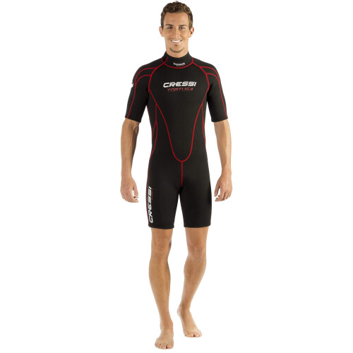 Cressi Cressi Tortuga 2.5mm Νεοπρέν Μάσκα, Μαύρο/Κόκκινο, 3XL