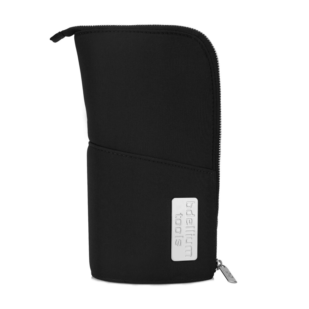 Bdellium Tools Golden/Black Professional Makeup Brush Stand-Up Pouch (Brushes Not Included) ( Triangle Black)