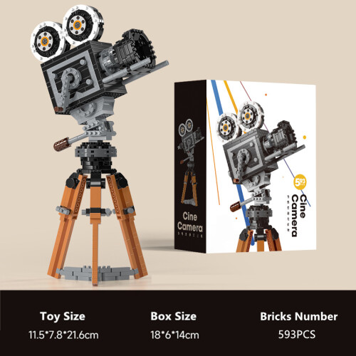 (Retail Box) 593PCS Movies Film CineCamera Strip Tribute Camera 100TH ...