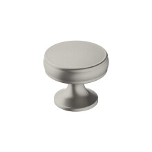 Amerock | Cabinet Knob | Satin Nickel | 1-1/4 inch (32 mm) Diameter | Renown | 1 Pack | Drawer Knob | Cabinet Hardware