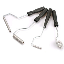 Fiberglas-Roller-Werkzeug-Set, 4-teiliges Blasenpaddel-Werkzeug, Fiberglas-Harz-Laminierrollen-Set fr die Reparatur von Wanne, Dusche, Badewanne, Bo