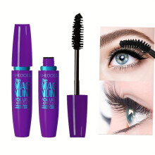 (8828-purple) 4D Black Mascara Thickening, Lengthening, Curling, Waterproof Liquid Fiber Mascara
