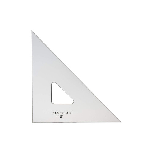 Tri   ngulo de desenho de arco do Pac   fico 18 polegadas 45/90 graus Topaz
