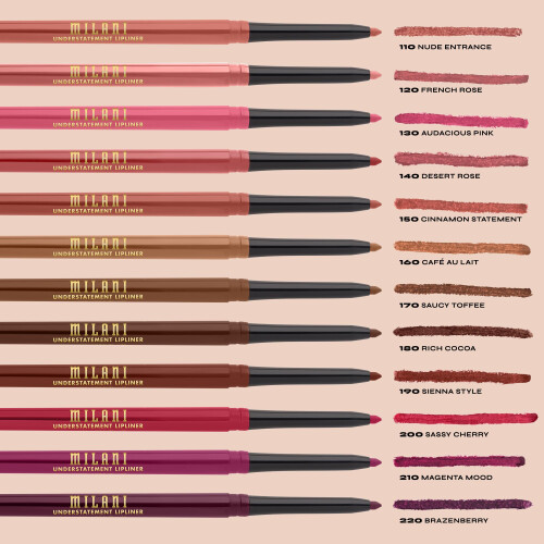 Milani Understatement Lipliner Pencil - Έντονα Χρωματιστό Μηχανικό Μολύβι Χειλιών, Εύκολο στη Χρήση 2