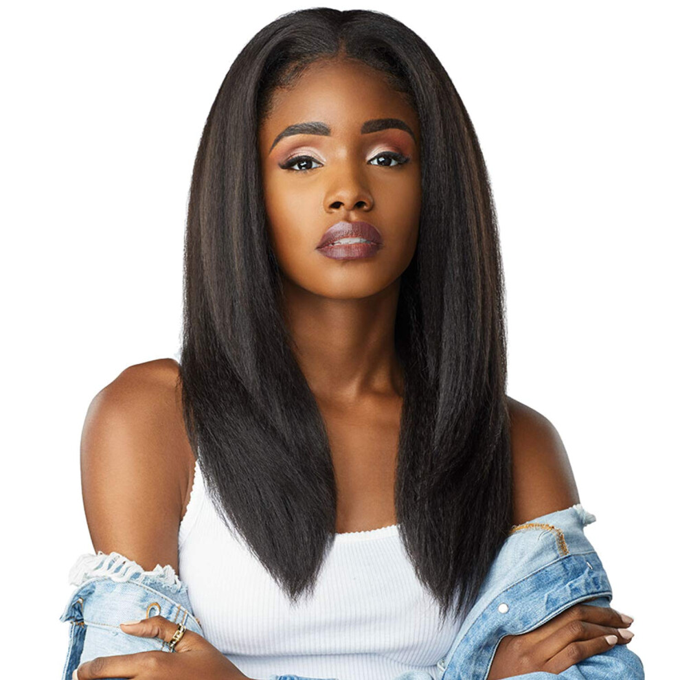 Sensationeel Unisex Sensationnel Ckco Halfwig - Synthetic Instant Weave Full Wig Style Curls Kinks And Co Half Wig - Alpha Woman (1B)