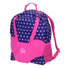 Nosic na batoh Sophia's Polka Dot vhodn pro 15'' a 18'' panenky Navy