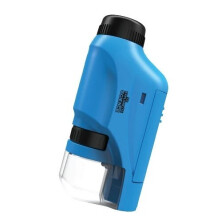 (Blue) Microscope 60-120x Lab Handheld Microscope Battery Powered Microscope With LED Light
