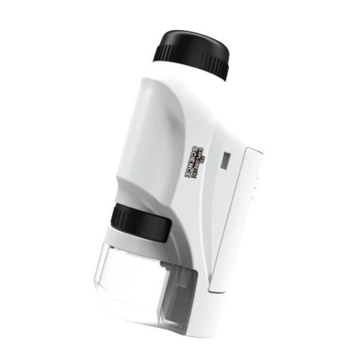 (White) Microscope 60-120x Lab Handheld Microscope Battery Powered Microscope With LED Light