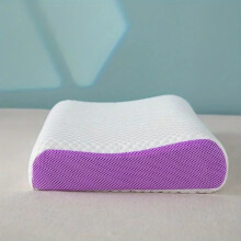 (1, 52x35cm) Pectin Pillow Breathable Air Layer TPE Pillow Washable with Water, Zero Pressure Cervical Neck Pillow