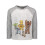 Star Wars STAR WARS Jungen 2er Pack Langarm Raglan T-Shirts Schwarz/Grau 6 5