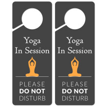 Trschild Bitte nicht stren, 2er-Pack. Schild Bitte nicht stren fr Yoga whrend der Sitzung
