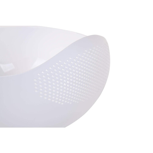 Mintra Home Rice Colander (White) - Strainer  Lightweight  for cleanin 1