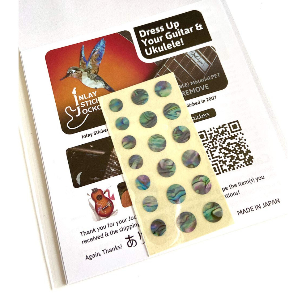 Adesivi Intarsiati Per Tasti Per Chitarre E Bassi, A Pois Personalizzati, Mix Abalone-image