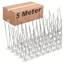 (5m) 10pcs 50CM Stainless Steel 5m Anti Bird Spikes - Pigeon Repellent Fence Spikes For Outside Bird Pigeon Scarer