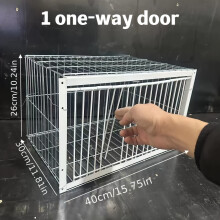 (Small) A Heavy-Duty Automatic Livestock Trap Cage with an Escape-Proof Design And a One-Way Entry Chicken Coop