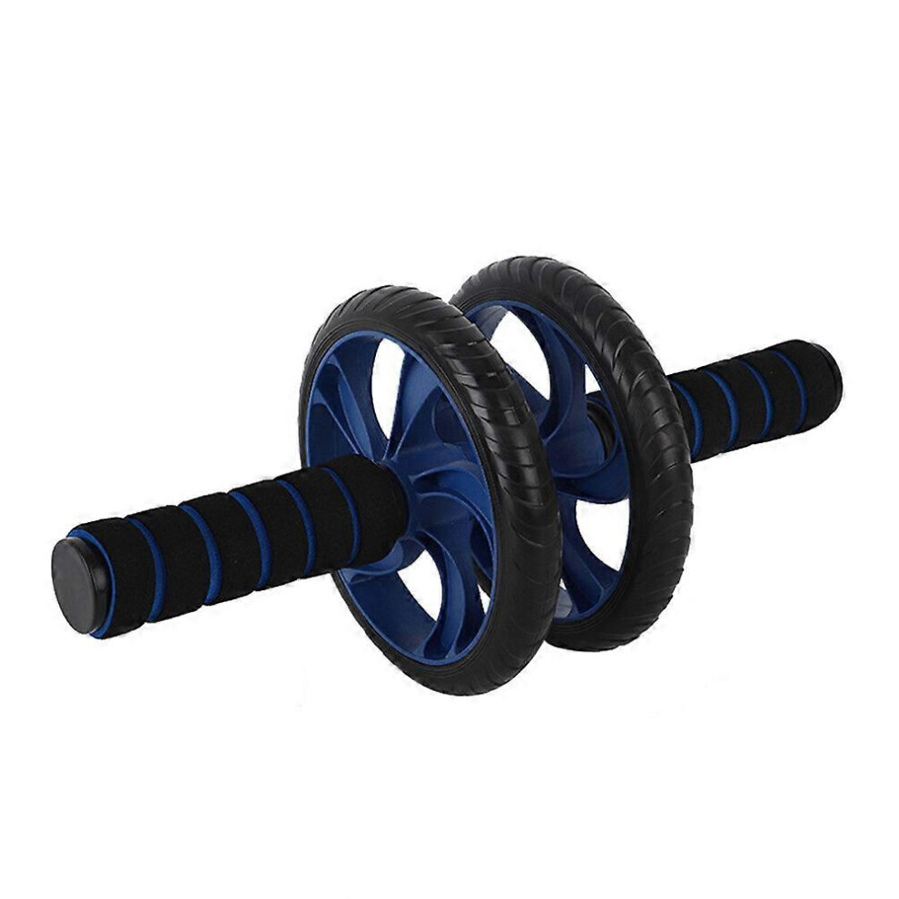 Kricely (26.5X16.5cm, ) Two-Wheeled Abdominal Wheel Abdominal Device Abdominal Exercise Lose Weight Fitness Equipment (Blue) Blue