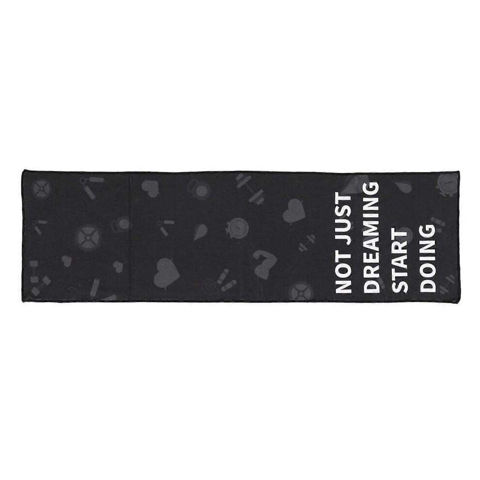 Photos - Yoga  1Pc Comfortable Towel Quick-drying Towel Fitness Sweat-absorbent Towel(Black, One size)