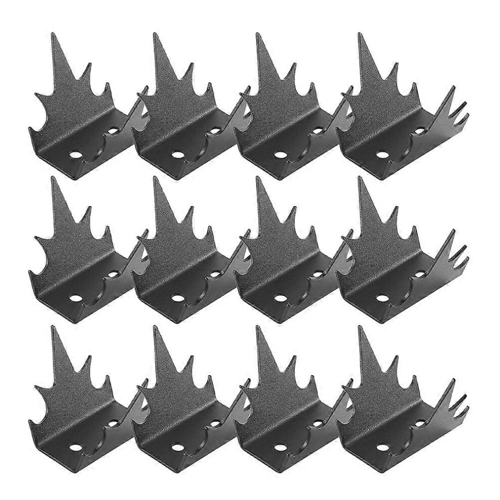 Kricely (As Show, One Size) 1 Set Of Wall Fence Spikes Anti Climb Spikes Fence Deterrent Spikes Garden Fence Spikes