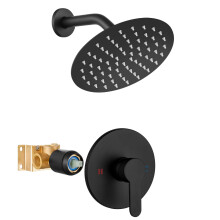 Airuida Single Function Shower Trim Kit de douche Robinet Set Moup mural 8 pouces Round Round Falk Shower Cow