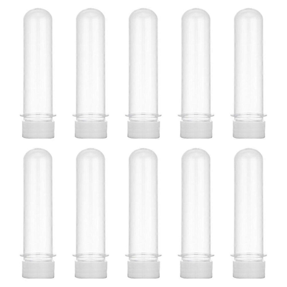 Kricely (As Show, One Size) 10 Pcs Clear Test Tubes Plastic Storage Tubes Candy Storage Tube Portable Candy Tube With Lids