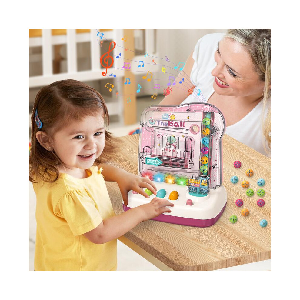Deao Toys Interactive Ball Roll Toy With Music, Lights & Sound - Educational Toddler Toy - Teaches Numbers, Colors & Coordination
