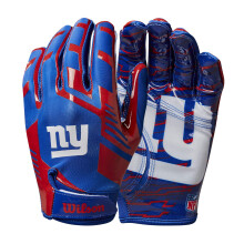Wilson NFL Stretch Fit Football Gloves - Adult New York Giants